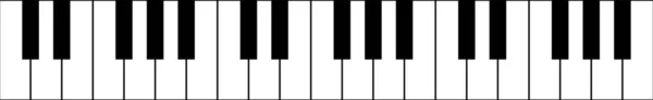 Piano Teclado Fondo Ilustración Abstracta Vector Concepto Música Plana — Archivo Imágenes Vectoriales