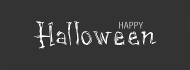 Cadılar Bayramı afişi. Karanlık tipografi afiş metni. Vektör yanılsaması