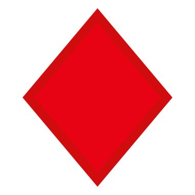 Elmas takım elbise. Kart sembolü. Kumarhane ikonu. Vektör illüstrasyonu beyaz arkaplanda izole edildi.