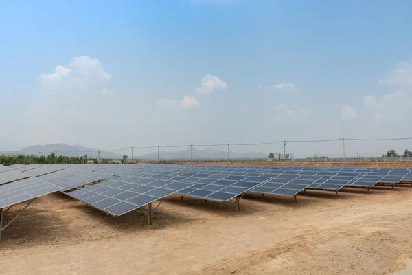 The solar farm for green energy in Thailand