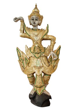 İzole resmi olarak geleneksel dans eden bebek