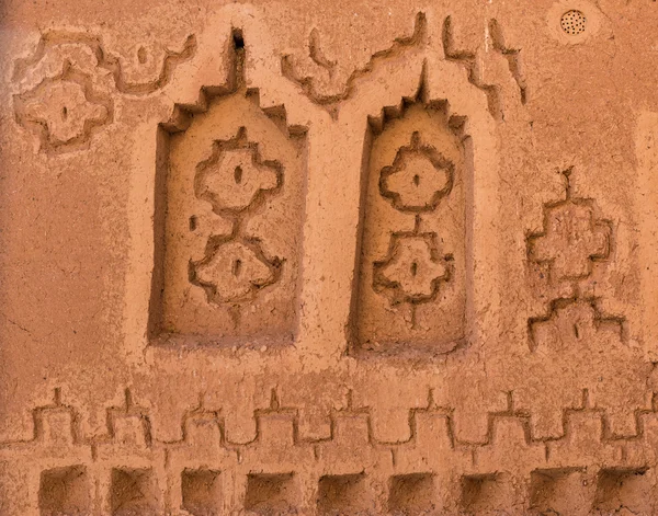 Das symbolische Design für die Dekoration der Kasbah de taourirt — Stockfoto