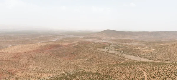 La vista panorámica de la montaña y el pequeño árbol — Foto de Stock