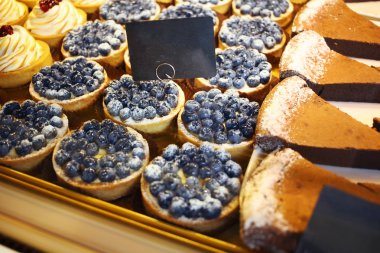 Bisküvi ve pasta dükkanı satışında sweets