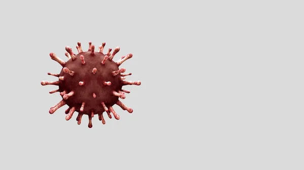 3D illustration flu coronavirus floating in fluid microscopic view, a pathogen that attacks the respiratory tract. Pandemic of Covid19 virus infection concept.