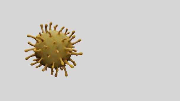 Ilustrace Coronavirus 2019 Ncov Koncept Resposible Asian Flu Disease Coronavirus — Stock video