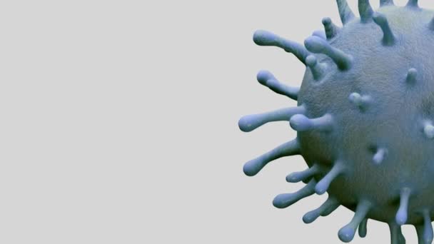 Иллюстрация Концепция Coronavirus 2019 Ncov Применима Вспышки Азиатского Гриппа Коронавируса — стоковое видео