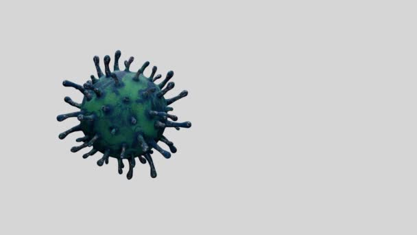 Boyutlu Illüstrasyon Coronavirus 2019 Ncov Konsepti Asya Gribi Salgını Koronavirüs — Stok video