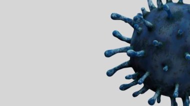 Üç boyutlu illüstrasyon. Coronavirus salgını solunum sistemini etkiliyor. Covid 19 tipi bir grip virüsü. Tehlikeli bir grip olarak görülüyor. Hastalık hücrelerinde salgın hastalık riski kavramı.