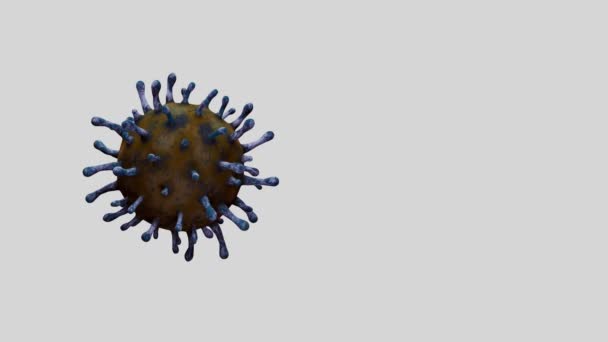 Boyutlu Illüstrasyon Coronavirus Salgını Solunum Sistemini Etkiliyor Covid Tipi Bir — Stok video