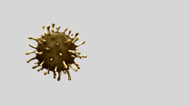 Ilustracja Coronavirus 2019 Ncov Concept Resposible Asian Flu Epidemic Coronaviruses — Wideo stockowe