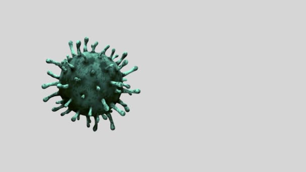 Boyutlu Illüstrasyon Coronavirus 2019 Ncov Konsepti Asya Gribi Salgını Koronavirüs — Stok video