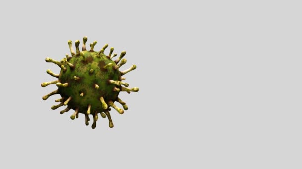 Illustration Éclosion Coronavirus Infectant Système Respiratoire Influenza Type Covid Virus — Video