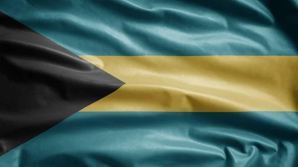 Багамський Прапор Махає Вітром Закритий Багамським Прапором Який Дме Який — стокове фото