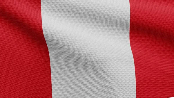 Peruaanse Vlag Wapperend Wind Close Van Peru Spandoek Blazen Zacht — Stockfoto