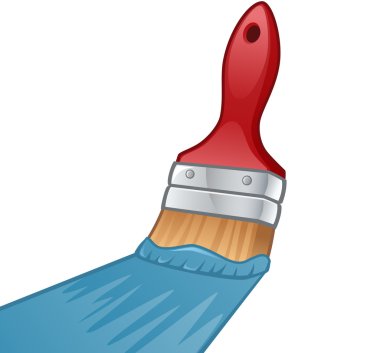 Boya fırça boya uygulama