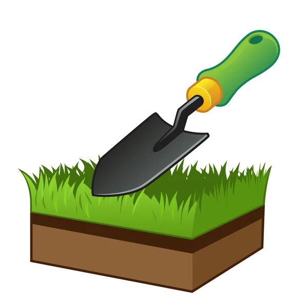 Small gardening shovel — Stock Vector