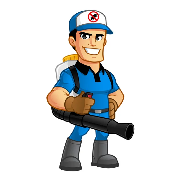 Pest exterminator man — Stock Vector