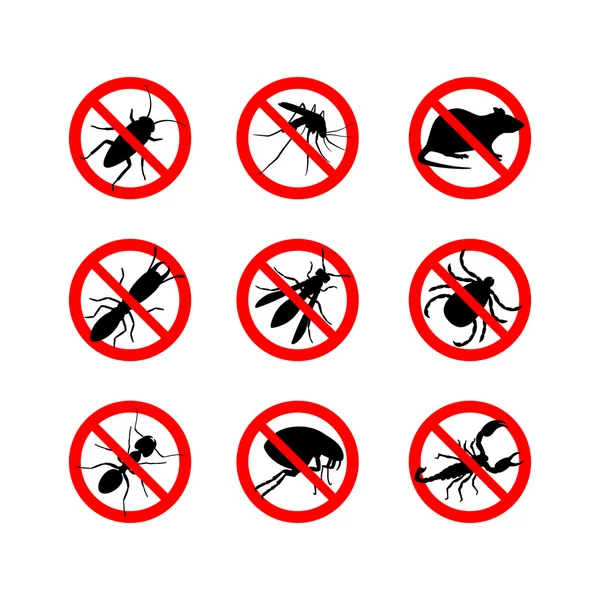 Signals of different insect — Stock Vector