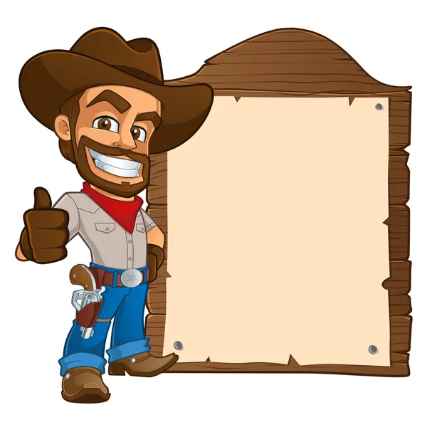 Cowboy — Stock Vector