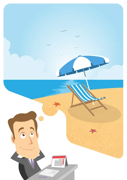 Vacaciones — Vector de stock