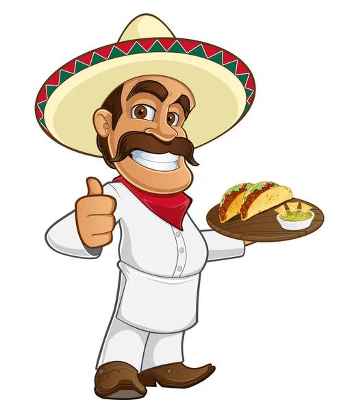 Mexican cook — Stock Vector