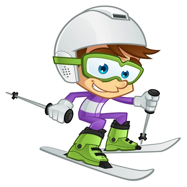 Kreslený lyžař Stock vektory, Royalty Free Kreslený lyžař Ilustrace |  Depositphotos®