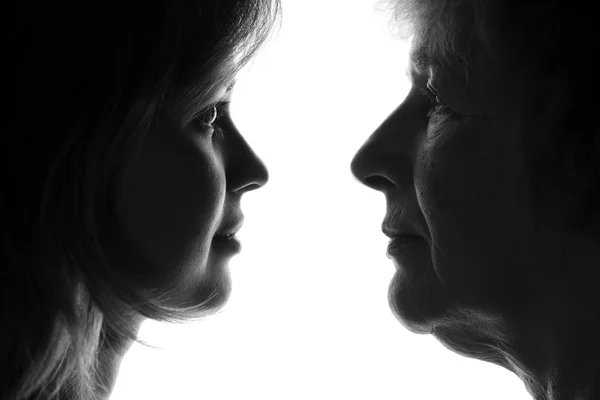 Grandmother with her granddaughter — Stock Photo, Image