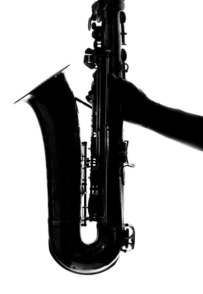 Man met een saxofoon — Stockfoto