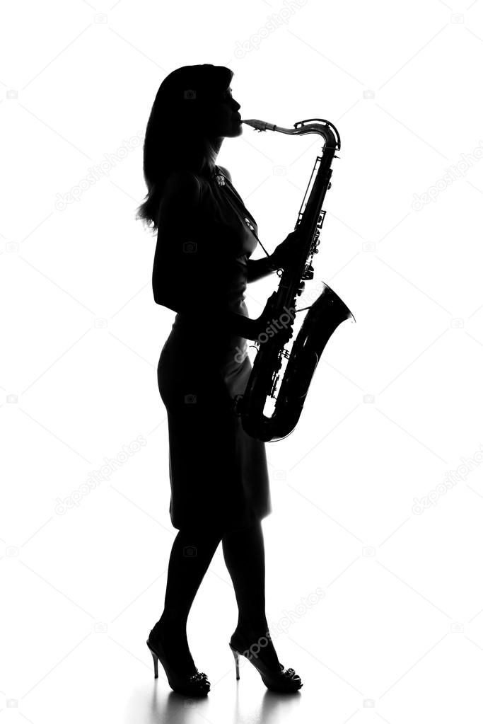 Tenor Saxophone Silhouette