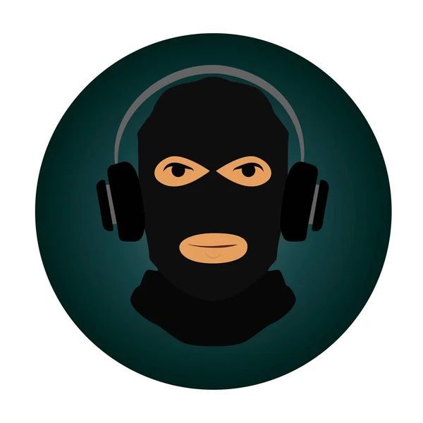 Bandit Balaclava Earphones — Stock Photo, Image