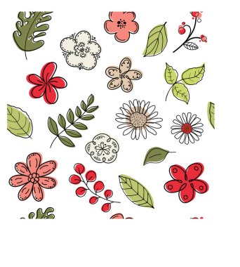 Çiçekli grafik karalama tasarımı. Kusursuz desen. Soyut minimal çiçek. Güzel çiçek arkaplanı. Tekstil ve duvar kağıtları için vektör sanat çizimi. Siyah bir fırçayla elle çizilmiş. El yazısı.
