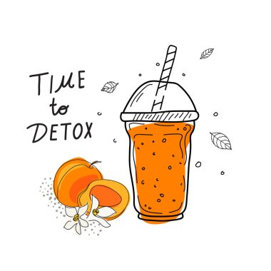 Smoothie ya da detoks kokteyl günü posteri. Kokteyl ya da detoks için mason bardakta ya da kavanozda el yapımı malzemeler. Sağlıklı yiyecekler. Vektör illüstrasyonu Poster ve afiş için harika.