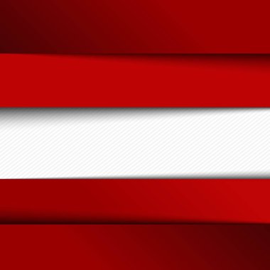 Kırmızı kağıt arka plan. Beyaz arkaplan üzerinde eğri çizgiler, gölge örtüsü ve hacim, web sitesi tasarımı için modern desenli bir desen.