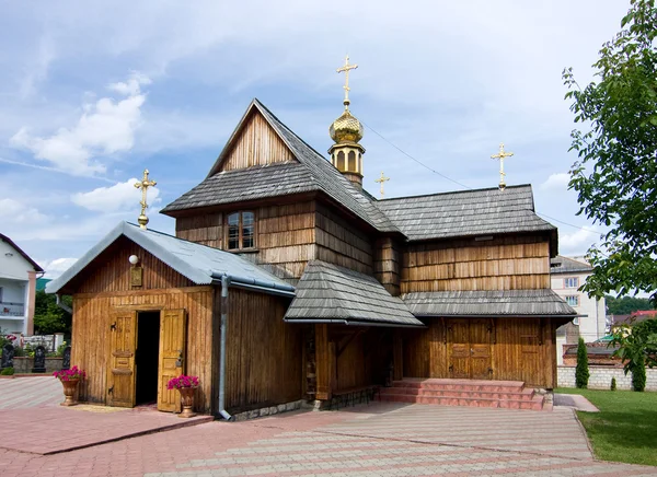 Houten kerk in Chortkiv — Stockfoto