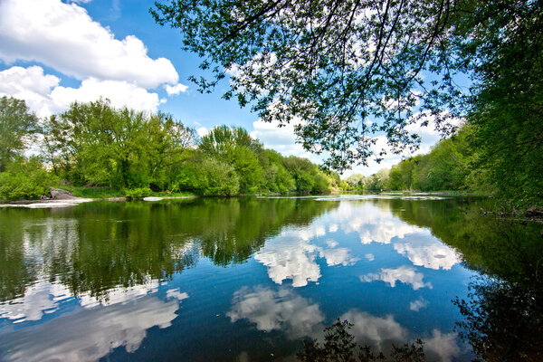 landscape of river Ros