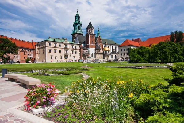Wawel 대성당의 보기 — 스톡 사진