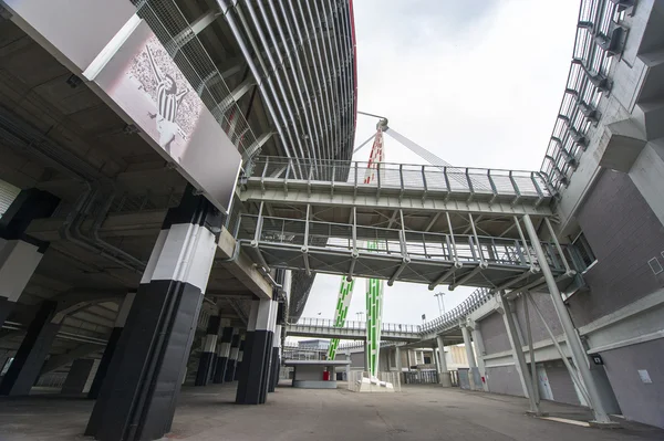 Visiting FC Juventus stadium — Stock Photo, Image