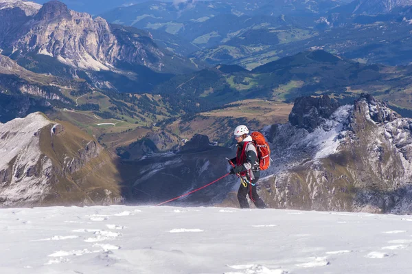 Sulla cima del Monte Marmolada — Foto Stock