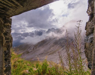 Dolomites'in Stelvio geçişte