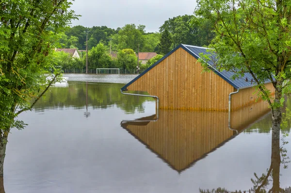 Povodně na venkově — Stock fotografie