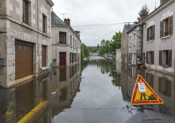 Inondations à la campagne — Photo