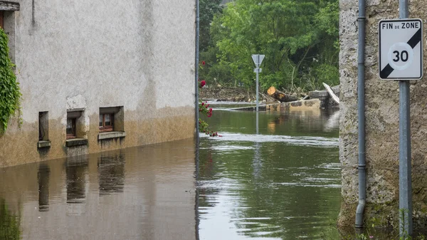 Inundaciones en el campo — Foto de Stock