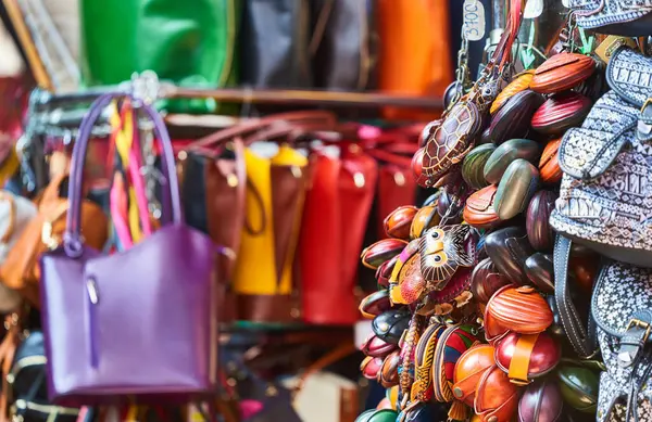 Various Accessories Sale Local Market Budapest Hungary — Stock Photo, Image