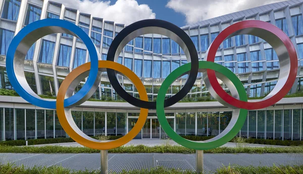 Officiellt Säte För Olympiska Kommittén Lausanne Schweiz — Stockfoto