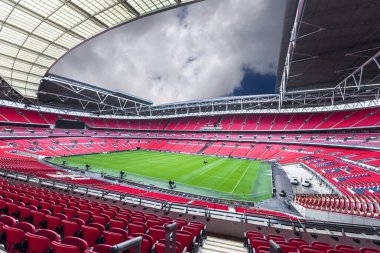 Londra, İngiltere 'deki Wembley arenasını ziyaret ediyorum.