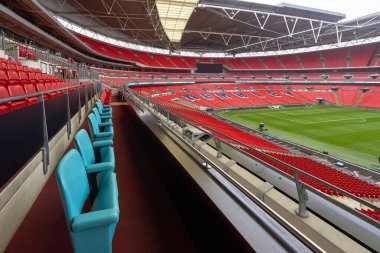 Londra, İngiltere 'deki Wembley arenasını ziyaret ediyorum.