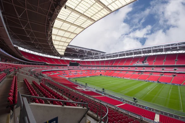 Návštěva Wembley Arény Londýně Velká Británie Stock Snímky