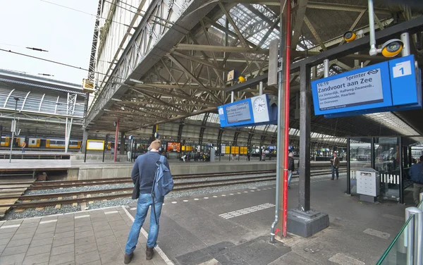 Estación Central de Ámsterdam — Foto de Stock