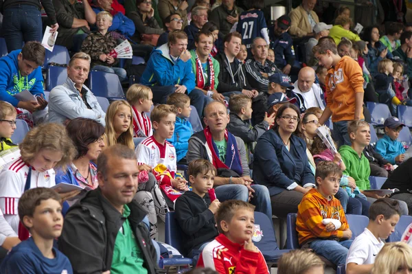 W meczu piłki nożnej — Zdjęcie stockowe